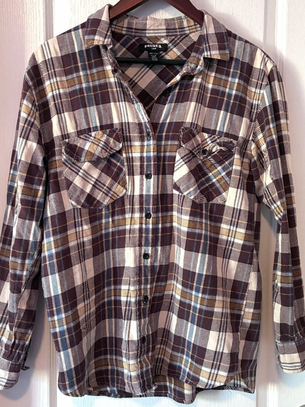 RSQ Brown/Multi Colored Flannel